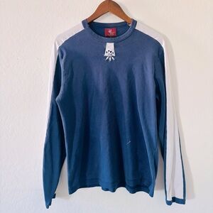 Burton Blue and White Long Sleeve Tee